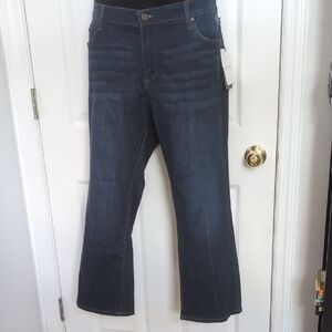 Who What Wear Blue Flare Wide Leg Jeans